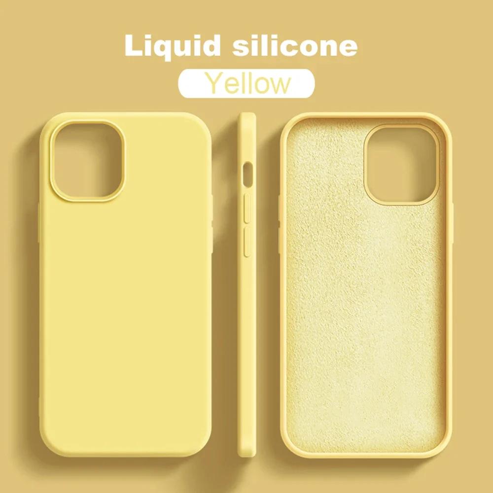 Shockproof Soft Accessorie Liquid Silicone Phone Case For For Iphone 11 12 13 14 1 Pro Max 7 8 Plus SE X XR XSMax Cover