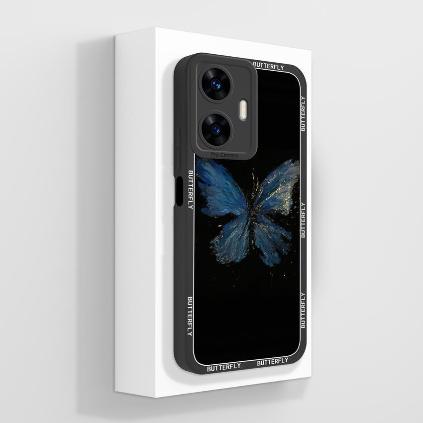 Beautiful Love Heart Phone Covers For Realme C55 C35 C25 C20 C15 C11 C21Y C25Y Soft Liquid Silicone Bumper Anti Drop Protection Case For Realme Casing