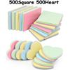 1000pcs 7.6cm Color Sticky Note Square Heart Shape Writbale Blank Office Memo Stickers Important Reminder Tool Office Supplies