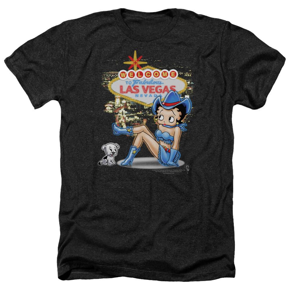BETTY BOOP WELCOME LAS VEGAS Licensed Adult Men s Heather Tee Shirt SM-3XL Unisex T-Shirt XXL