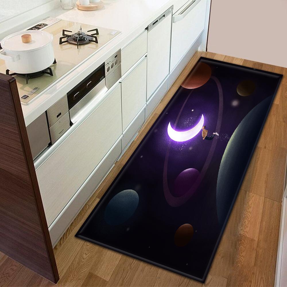 Kitchen Door Mat Bedroom Carpet Non-slip Floor Balcony Corridor Long Carpet Bedside Living Room Floor Mat