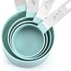 4pcs Measuring Spoons+Measuring Cup Measuring Tools Baking Accessories Stainless Steel Handle