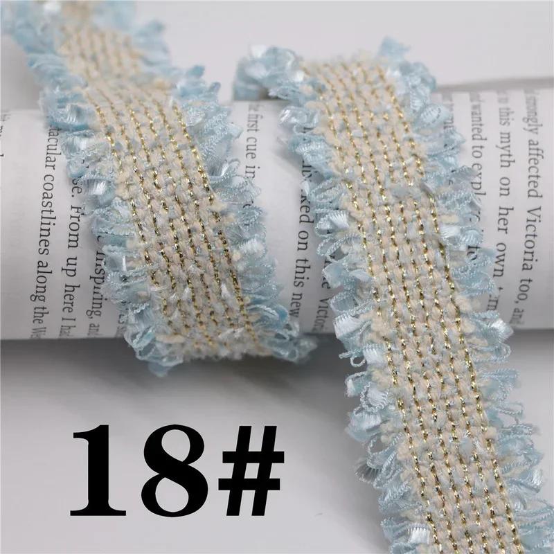 45 Yards Trim Vintage Embroidered Lace Sewing Lace Ribbon Fabric Handmade Costume Dress Sewing Trimmings Wedding Decoration