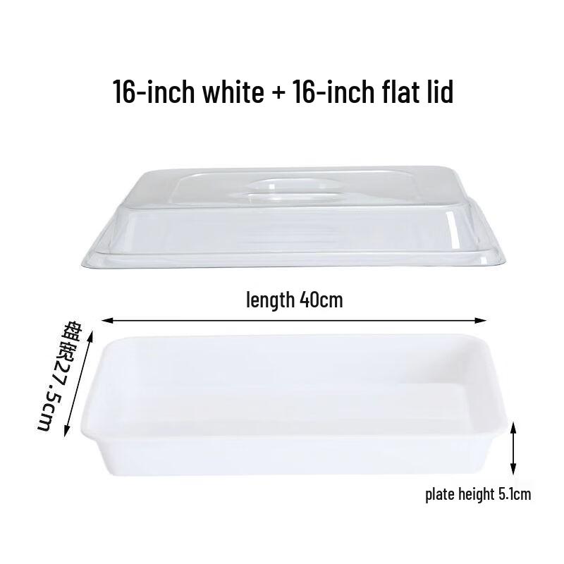 Rectangular Stainless Steel Display Tray with Lid