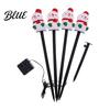 Outdoor Seasonal Atmosphere Lights Christmas Solar Stake Lights Santa Snowman Tree Figurine Lawn Powered Yard Gifts Waterproof Warm LED for