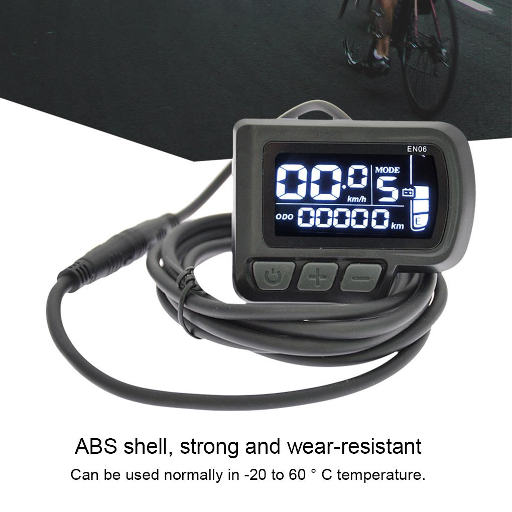 EN06 Electric Bike Meter LCD Display Instrument Connector Color Screen Smart Speed Mountain Road Bikes