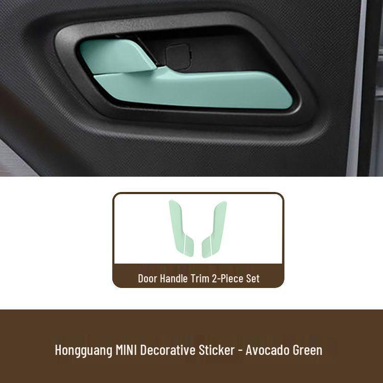 Wuling Hongguang MiniEV Interior Door Handle Frame Macaron Sticker Interior Handle Decorative Frame