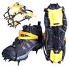 Crampons de Gelo de 12 Dentes Botas de Neve de Inverno Sapatos Pegador de Gelo Aço Inoxidável Antiderrapante Pegadores de Neve Crampon de Escalada Espigões de Gelo