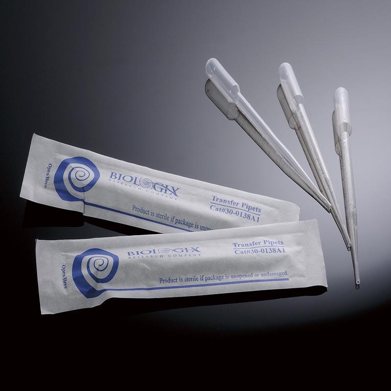 

Барокко BIOLOGIX 3 мл Одноразовая пипетка Пастера, Индивидуальная упаковка, 30-0138A1 Пластиковая пипетка.