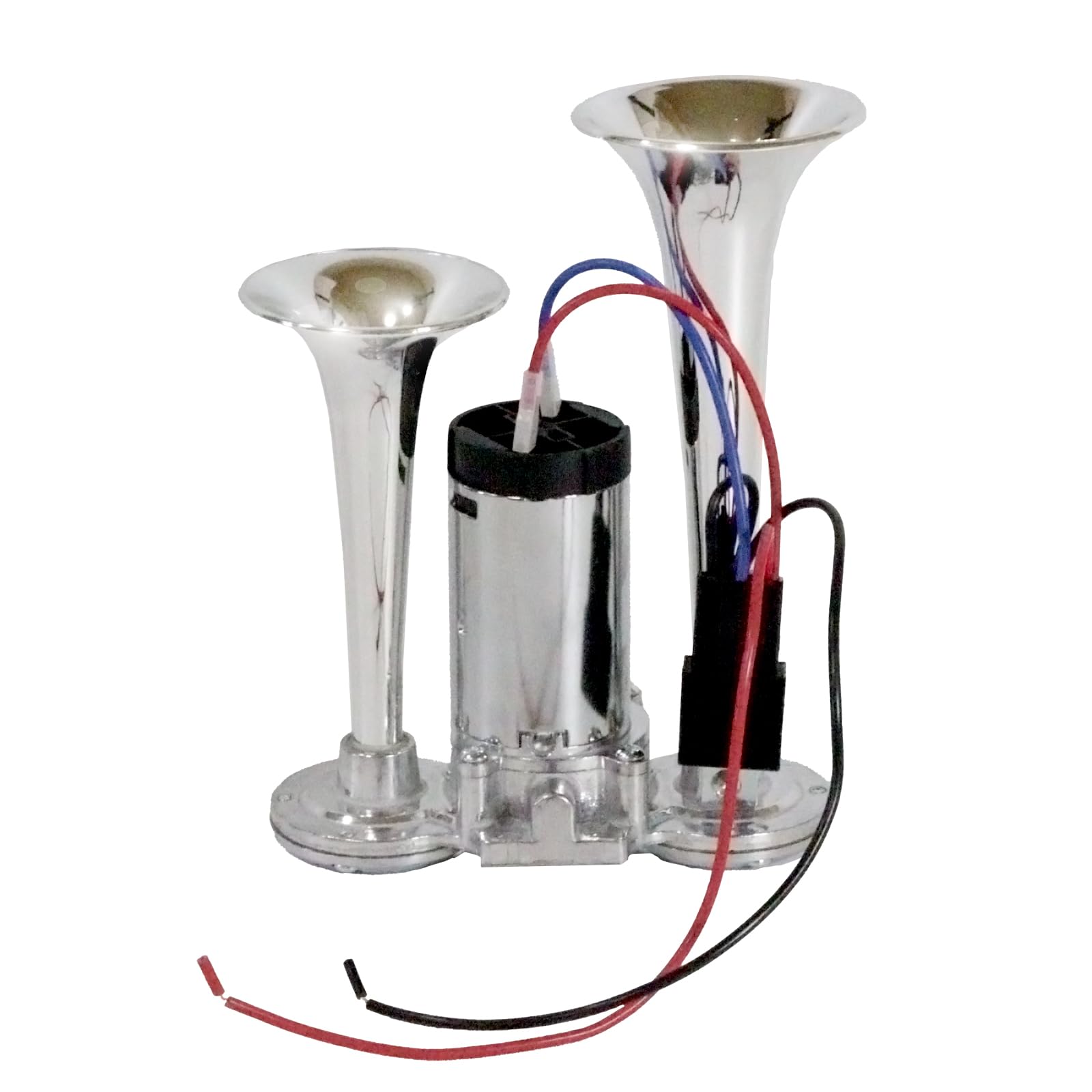 Nishihaya Air Horn Yankee Horn 12V Compatible Loud Truck/Dump Truck Horn Dolce Horn Silver (Double)