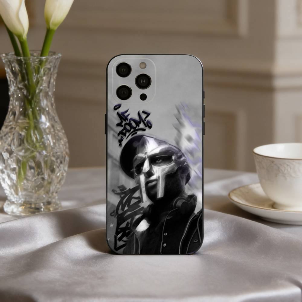 M-MF-DOOMs-RapperS  Phone Case For iPhone 17,16,15,14,13,12,11 Plus,Pro Max,XS,Soft Silicone Black Cover