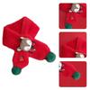 Thicken Faux Fur Plush Christmas ScarfCross Collar Scarf Wrap Winter Neck Warmers For Women Winter Warm Scarf