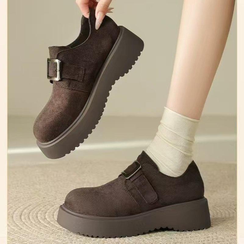 Fashion Fashion Platform Women Flats Shoes Designer Elegant Buckle Sneaker 2025 New Autumn Cozy Shoes Running Casual Zapatillas De Mujer