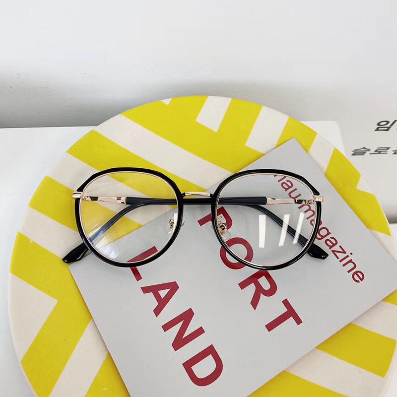 New Style Women'S Eyeglass Frames Round Shape Blue Light Blocking Glasses Men  Glasses Frame