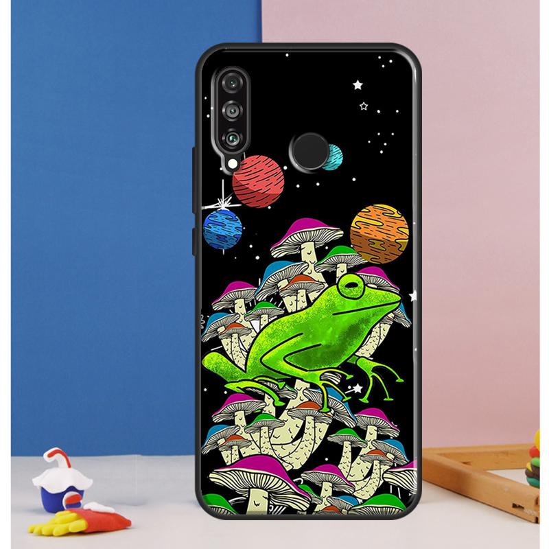 Mushroom Psychedelic Trippy Frog Case For Huawei Nova Y73 Y72 Y70 Y90 Y60 Y61 Y91 12s 12i 11i 8i 9 10 SE P30 P40 Lite P60 Pro