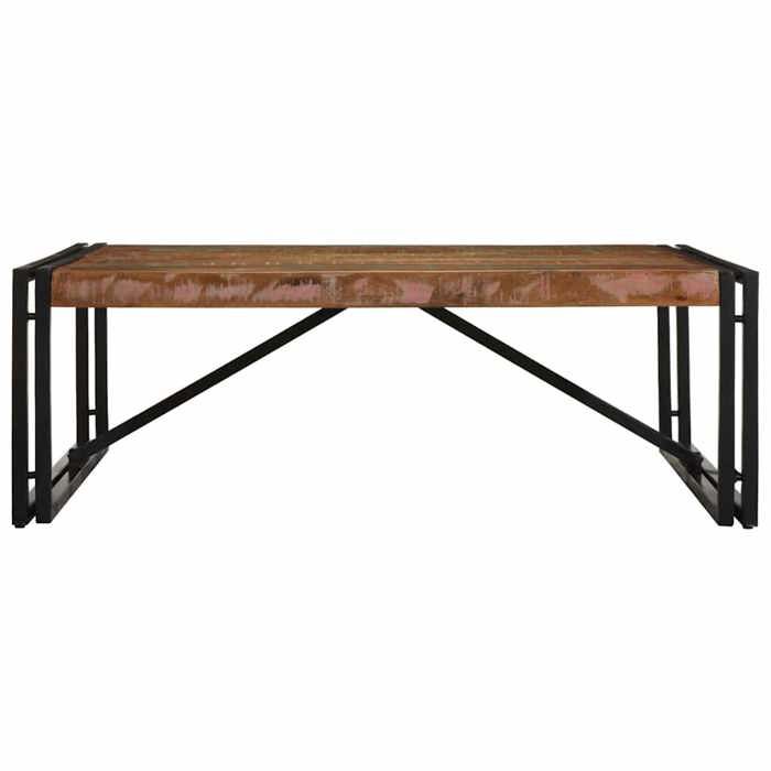 VidaXL Coffee Table Multicoloured 100x100x35 Cm Solid Reclaimed Wood, Side Table, Living Room Table, Accent Table, End Table 4016668