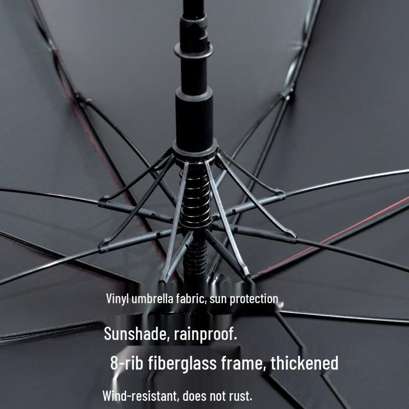 Double Elephant All-Weather 10-Rib Long-Handle Umbrella