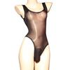 Full Transparent Bodysuits Gay Men Oils Shiny Smooth Jumpsuits Sissy Sheer Mesh Swimsuit Cross-dresser Glossy Erotic Lingerie