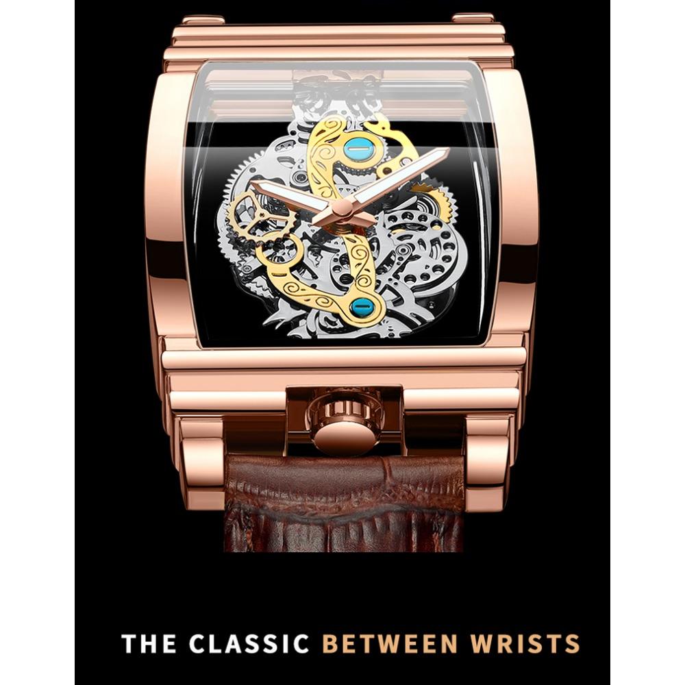 BINBOND Luxury Quartz Wristwatches For Men Luminous Waterproof Hollow-Out Men's Watch Business Sport Fashion Casual Reloj