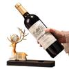 Modernes Hirsch Weinregal Ornament: Kreativer Flaschenhalter im leichten Luxus für Wohnzimmerdekoration