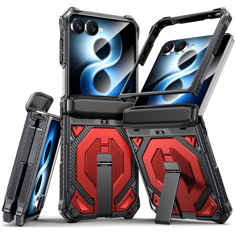 Folding Phone Case Galaxy Z Flip8 Shockproof Protective Cover With Stand Magnetic