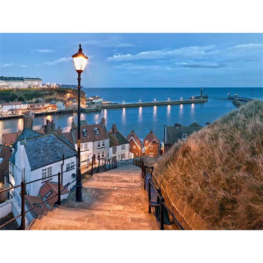 5d Diy Diamond Embroidery Seaside Full Round Diamond Painting Kits Beach Landscape Mosaic Rhinestone Puzzle Decoration