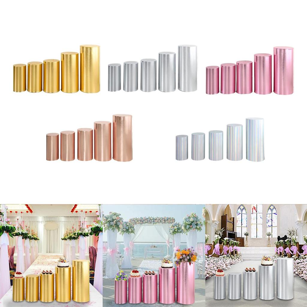Elegant Cylinder Pedestal Stand Covers for Special Occasions