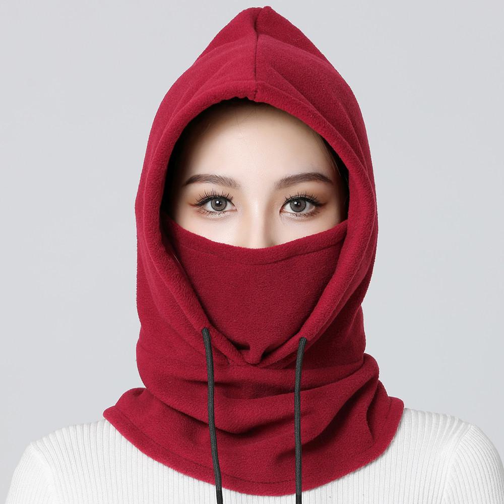

Windproof Fleece Hat & Scarf Mask for Winter Outdoor Sports Helmet Compatible