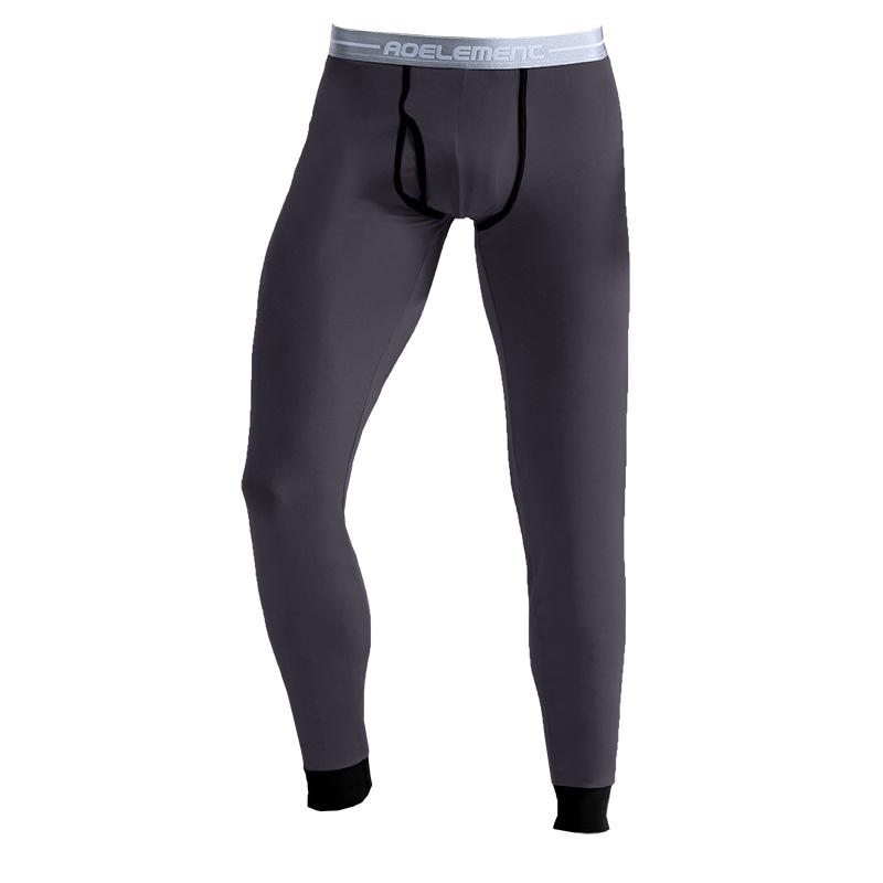 2023 Men's Slim Fit Thermal Pants for Autumn/Winter – Thin, Comfortable Base Layer for Cold Protection