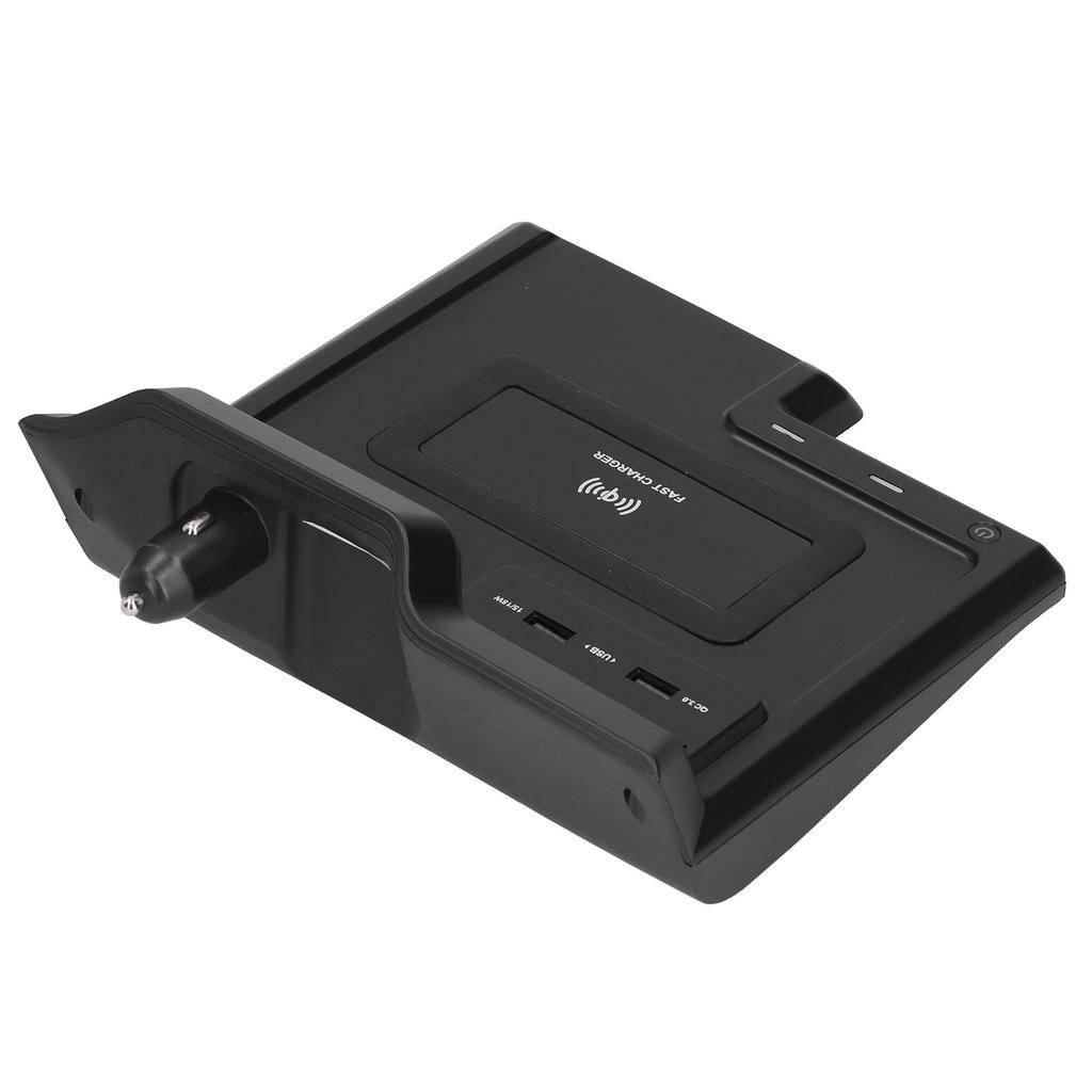 15W Car Wireless Charger QI Fast Charging Phone Holder 2 QC3.0 USB Ports Fit for Avalon 2019 2020