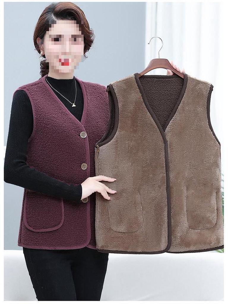 Women's Fleece Vest Shoulder Cape - Warm Velvet