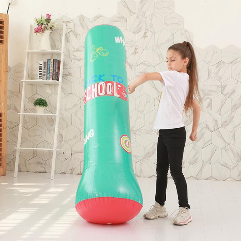 Kids & Adults Inflatable PVC Punching Bag - Fitness & Relaxation Toy