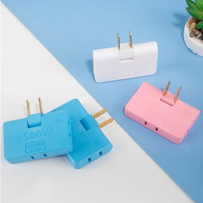 1/2/3/5 PCS One To Three 180-degree Multi-function Two-hole Ultra-thin Conversion Rotating Socket