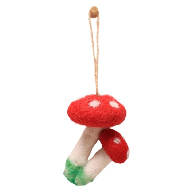 Adorable Mushroom Shape Cartoon Phone Charm Keychain Pendant Fashion Phone Pendant for Students Youthful Women Present