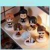 Gintama Pvc Figurine Set With Sitting Characters For Desk Decor And Gift Ideas