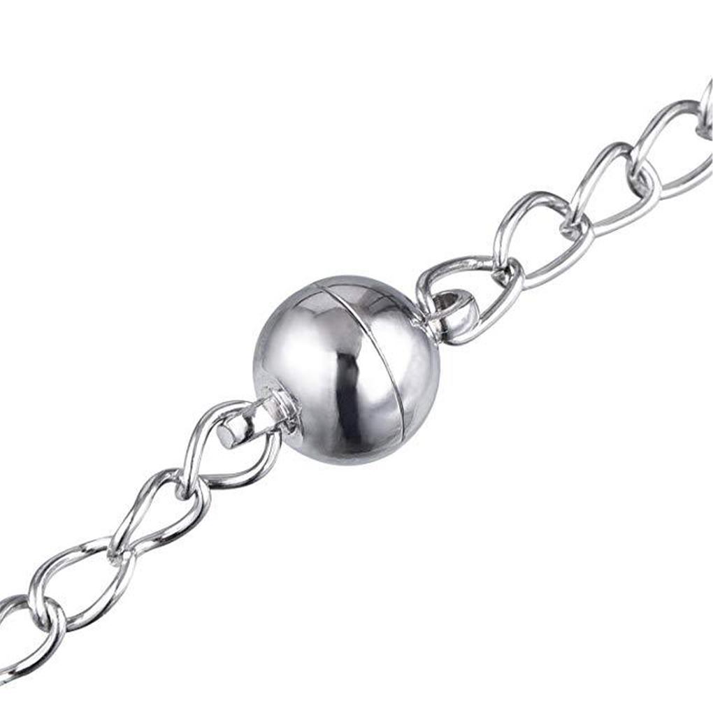 20pack/lot Magnetic Clasp Connectors Easy To Durable Stainless Steel Necklace Clasp Connectors