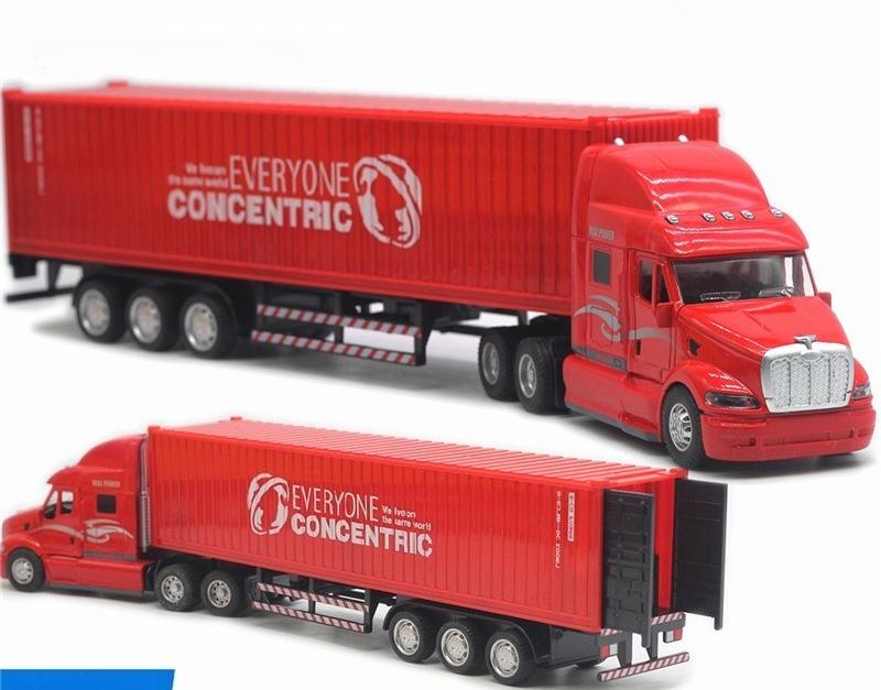 1/48 Big Size Container Truck Removable Windup Toy Children Gift
