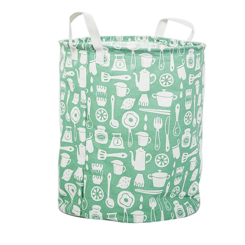 Nordic Style Fabric Laundry Basket - Simple, Durable, and Stylish Clothes Hamper for Bathroom or Home Storage.