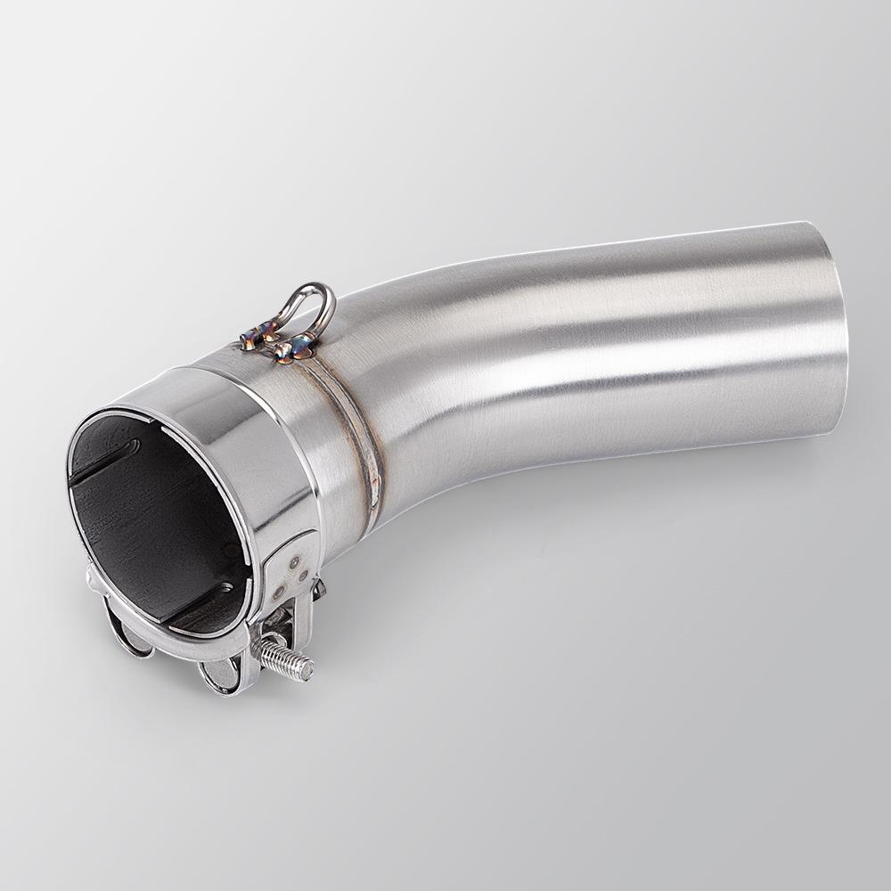 ZX25R Exhaust Mid-Pipe: Multi-welded Titanium Alloy for Motorcycle Modification, Non-destructive Installation.