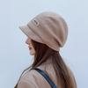 Soft Knitted Hat Elastic Peaked Cap Versatile Pullover Cap  Cycling