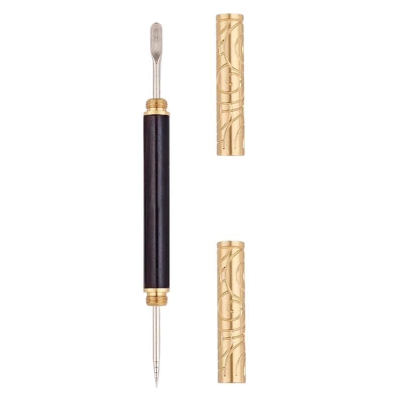 

Wooden Handle Stainless Steel Tip Coffee Latte Art Pen for Professional and Beginner Baristas Creating Intricate Designs