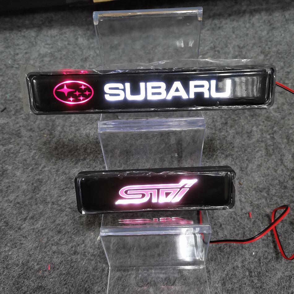 Kompatibel mit Subaru STI: LED-Scheinwerfer, Kühlergrillbeleuchtung, Dekorative Logos & Universelle Modifikationen.