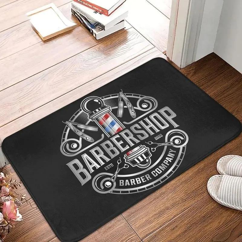 Barber Shop Mat Welcome Doormat Balcony Indoor Corridor Porch Entrance Floor Carpet Machine Washable Floormat Accessories Rug
