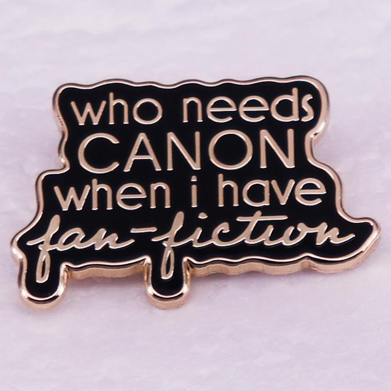 Who needs Canon brooch badges when I have fanfiction-inspired ornaments?