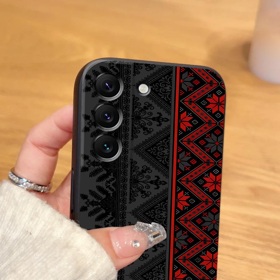 Funda Phone Cover Case for Samsung Galaxy S25 S21 FE S20 Ultra S24 Plus S23 Note 20 8 9 10 S10 S9 S26 Vintage Totem Painting