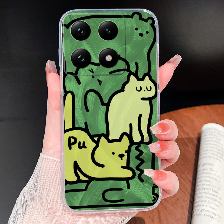Case For Xiaomi 15T Pro Creative Funny Phone Shell For Xiaomi 15 T Transparent Soft Silicone Lightweight Protective Back Cover
