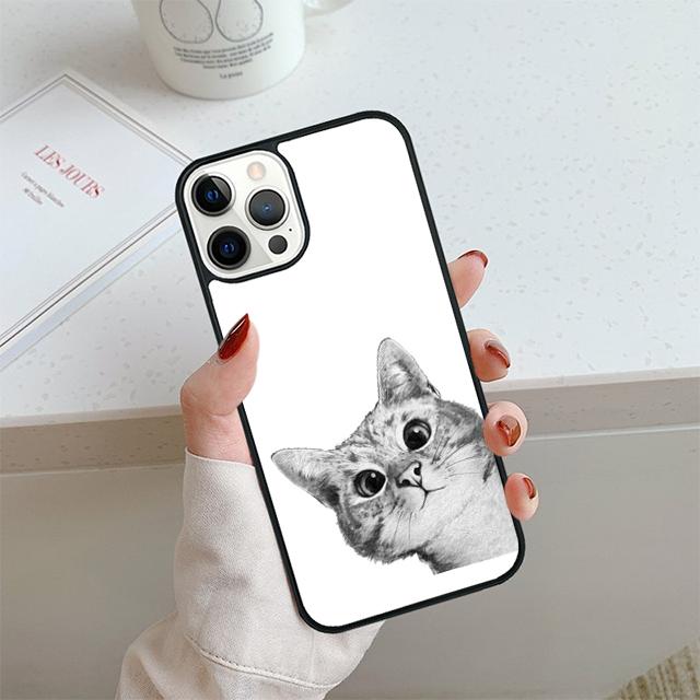 Liebes Haustier Niedliches Tier Katze Handyhülle Für iPhone 17 Air 14 15 16 13 12 Hülle Für Apple Pro Max 6S Plus Hülle