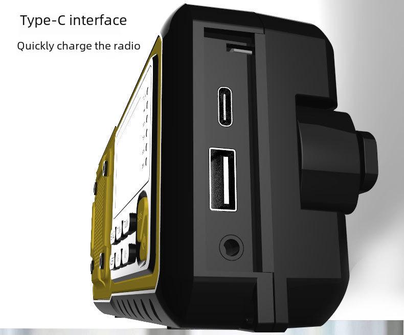 Radio d'urgence multifonctionnelle à énergie solaire et à manivelle & Lampe de poche Power Bank