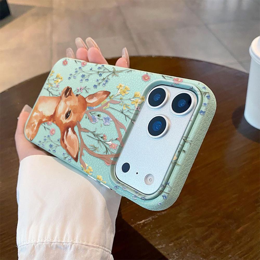 Deer Plum Blossom Phone Case For Iphone 12 14 Case Phone 17air 16 15 14 13 12 11 8 7 Pro Max Mobile Protective Case Funda Cover
