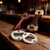 Classic Bottle Opener Set With Steel Tabs And Screwdriver For Home Bar Use